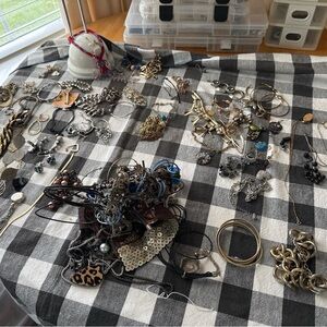 Mixed Jewelry Set with Silver and Gold Tones good lot .